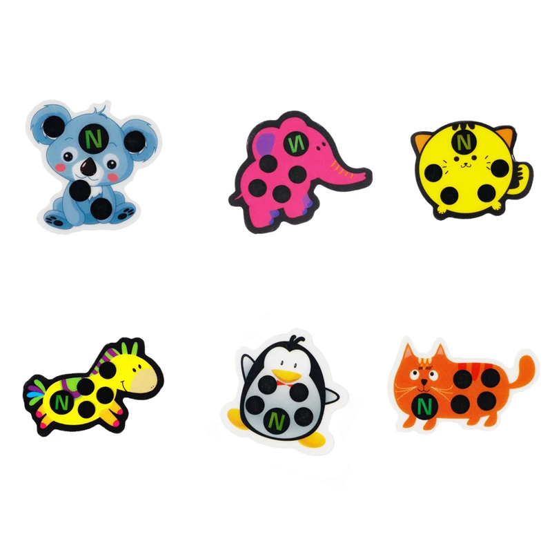 Baby Sticker Forehead Head Strip Random Cute Cartoon Animal Body Fever Thermometer Safe Monitoring Non-Toxic Temperature 10PCS forehead thermometer strips