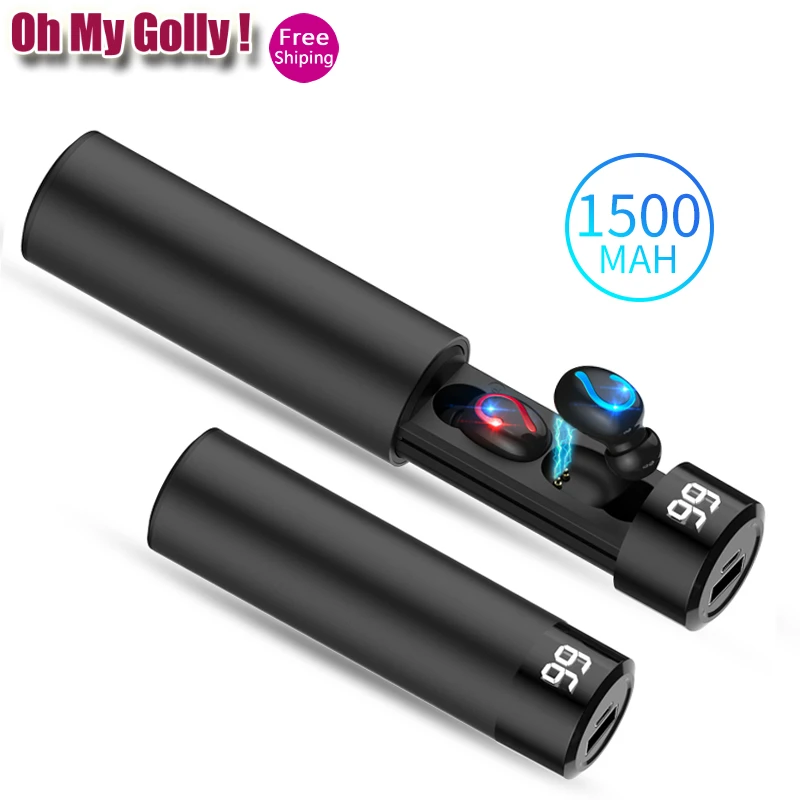 OMG ! Q67 Bluetooth 5.0 Wireless Earphone TWS Sport Headphones Handsfree Earbuds Headset Earbud Earphones Case For Phone PK Q32 |