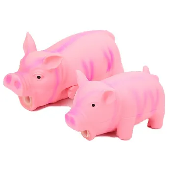 

Cute Pig Grunting Squeak Latex Pet Chew Toys for Dog Squeaker Chew Training Pet Products Resistant Pig Puppies Small Dogs Toys