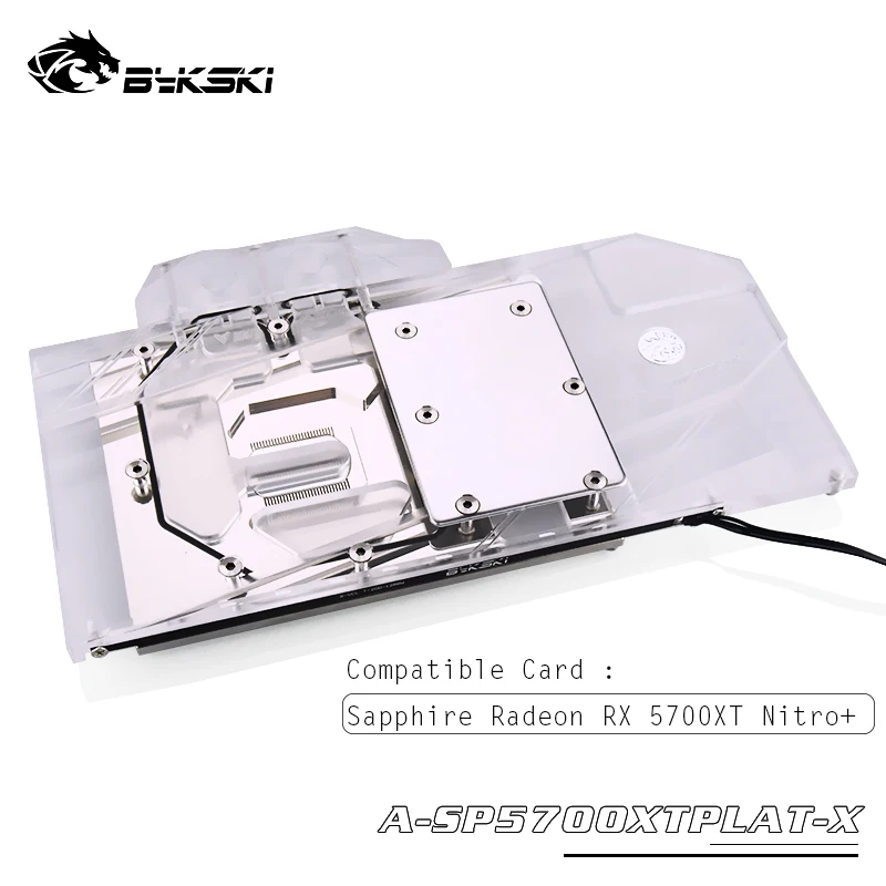 Водный блок Bykski GPU для Sapphire Radeon RX 5700XT Nitro + полностью покрытая графическая карта