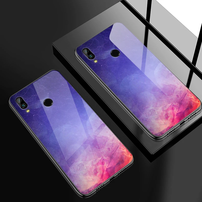 Чехол для телефона для Huawei Honor 6X 7A 7C 7X 8A 8X9 облегченное закаленное стекло крышка Y6 Y9 Y7 премьер-профессионал Magic2 защиты оболочки - Цвет: W215