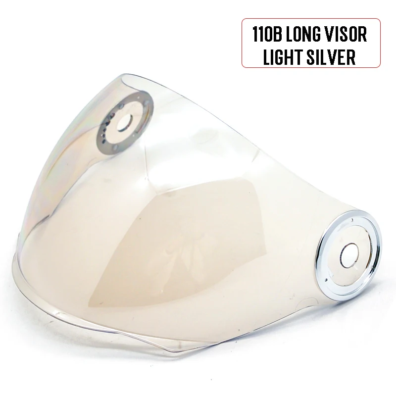 110B LONG SILVER BEON мотоциклетный полушлем козырек ветрозащитные шлемы защитные очки для BEON 102 103 BEON 110 110A 110B шлемы - Цвет: 110B LONG SILVER
