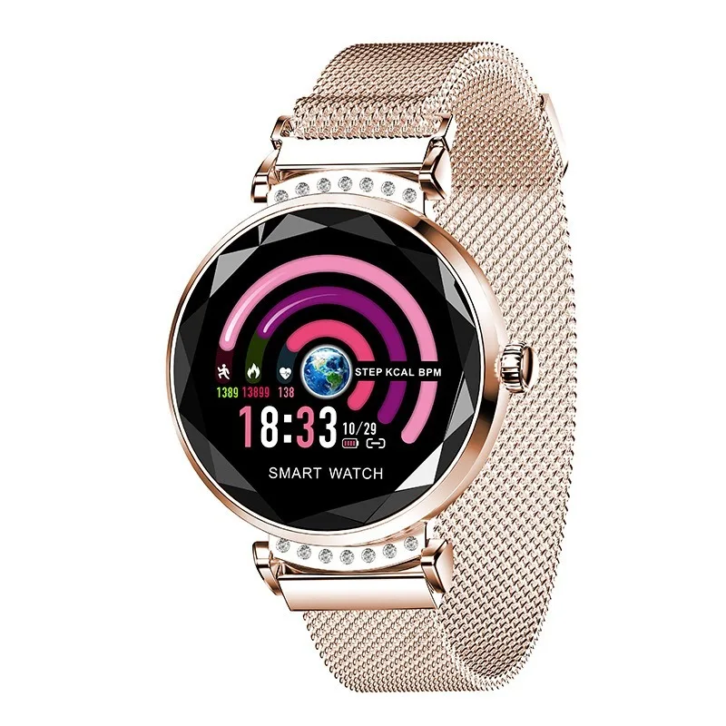 

H2 Smart Watch Women for Android IOS apple with Blood Pressure Fitness Tracker Heart Rate Monitor Waterproof Smartwatch