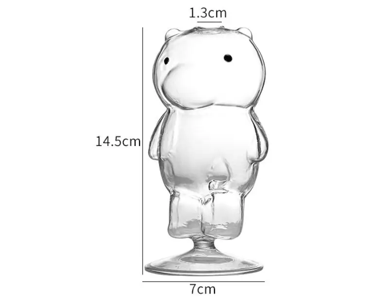 Японский стиль прозрачный бар Коктейль стекло Медведь чашка молекулярный дым Творческий коктейль посуда LB1249