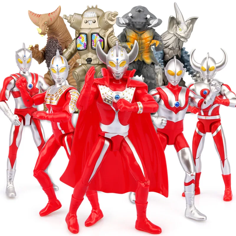 

Genuine Authorized Ultraman Battle Monsters CHILDREN'S Toy Taylor Brother Mora Sound Making Flash Figurine Model on Behalf