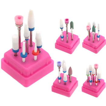 

7Pcs Nail Drill Bits Electric Nail Milling Cutter for Pedicure Manicure Machine Electric Nail Grinding Head Nail Polishing Tool