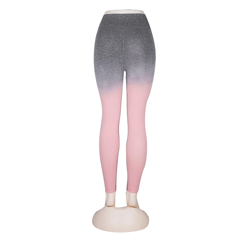 Комплект из 2 предметов для йоги, Женская Спортивная одежда для спортзала, бега, тренировок, одежда с длинным рукавом для фитнеса, укороченный топ, бесшовные леггинсы, комплект для занятий йогой - Цвет: Yoga Pants-PB
