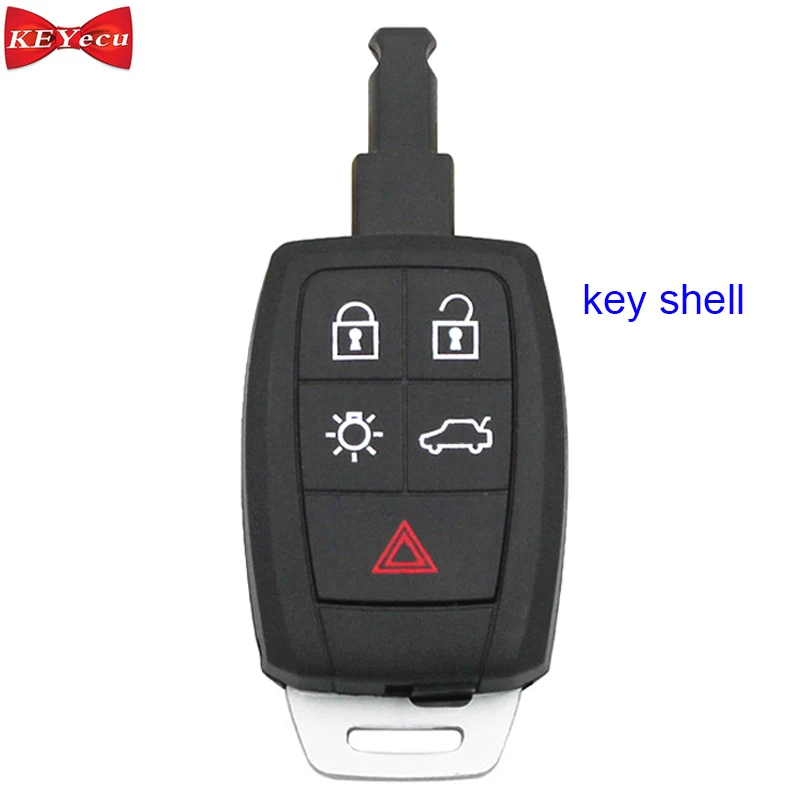 KEYECU для Volvo C30 C70 S40 V50 дистанционного ключа крышка оболочки чехол Корпус fob Крышка для KR55WK49259
