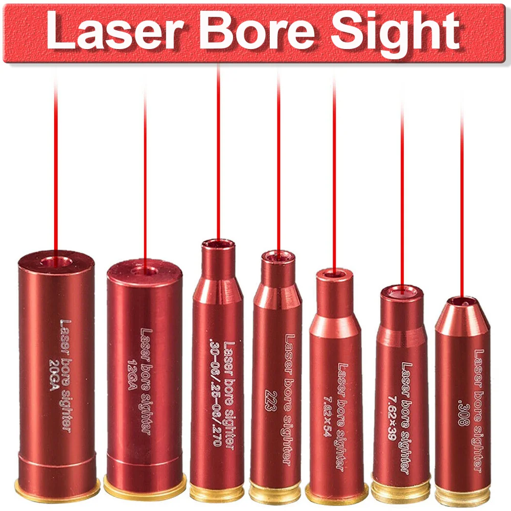 Red Dot Laser Copper Boresight Cartridge Bore Sighter Scope Hunting