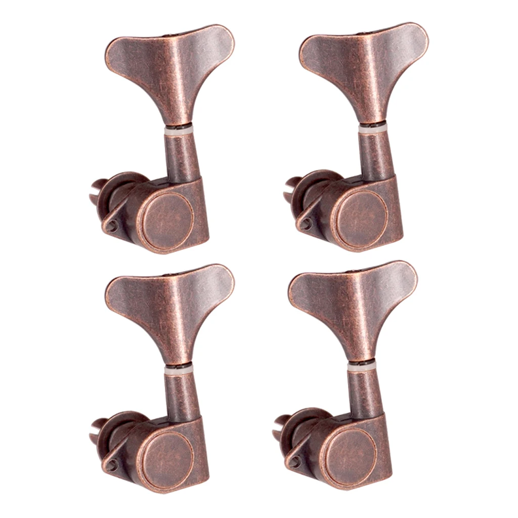 

4pcs 4L Bass Tuners Machine Heads Tuning Pegs (Purple Bronze)