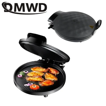 

DMWD Multifunction Electric Crepe Maker Double-Plates Heating Steak Frying Pan BBQ Grill Skillet Pancake Pizza Baking Machine EU