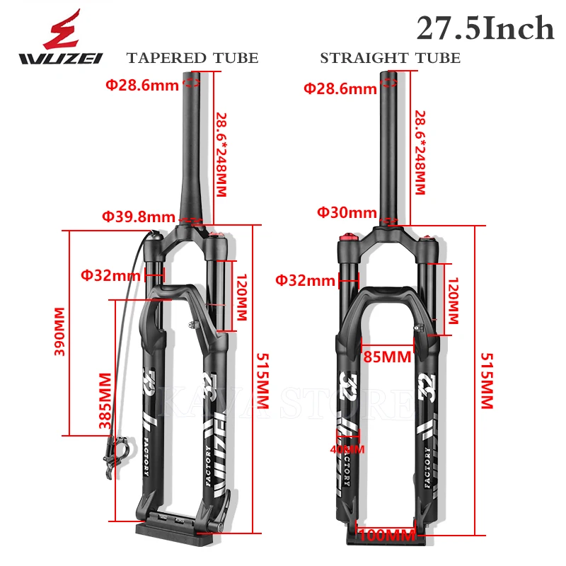 27 5 Zoll Auf 29 Zoll Umbauen Radsport YSHUAI 26/27.5/29Zoll MTB Luft-Federgabel Fahrrad Federgabel