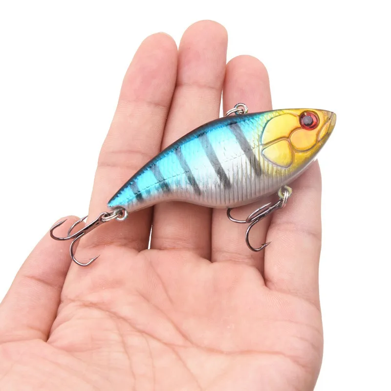 1 шт. жесткий VIB приманки рыболовные снасти Крючки опускается на дно Crankbait Wobber 7 5 см