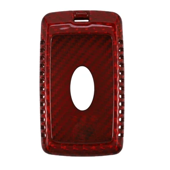 

Red Real Carbon Fiber Case Remote Fob Key Cover Fit for LAND RANGE ROVER New 2018-19 Smart Key Fob Remote