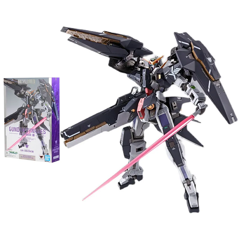 Bandai Gundam Model Kit Anime Figure Metal Build Gn-002 Dinames Gundam Genuine Model Action Toy Figure Giocattoli Per Bambini