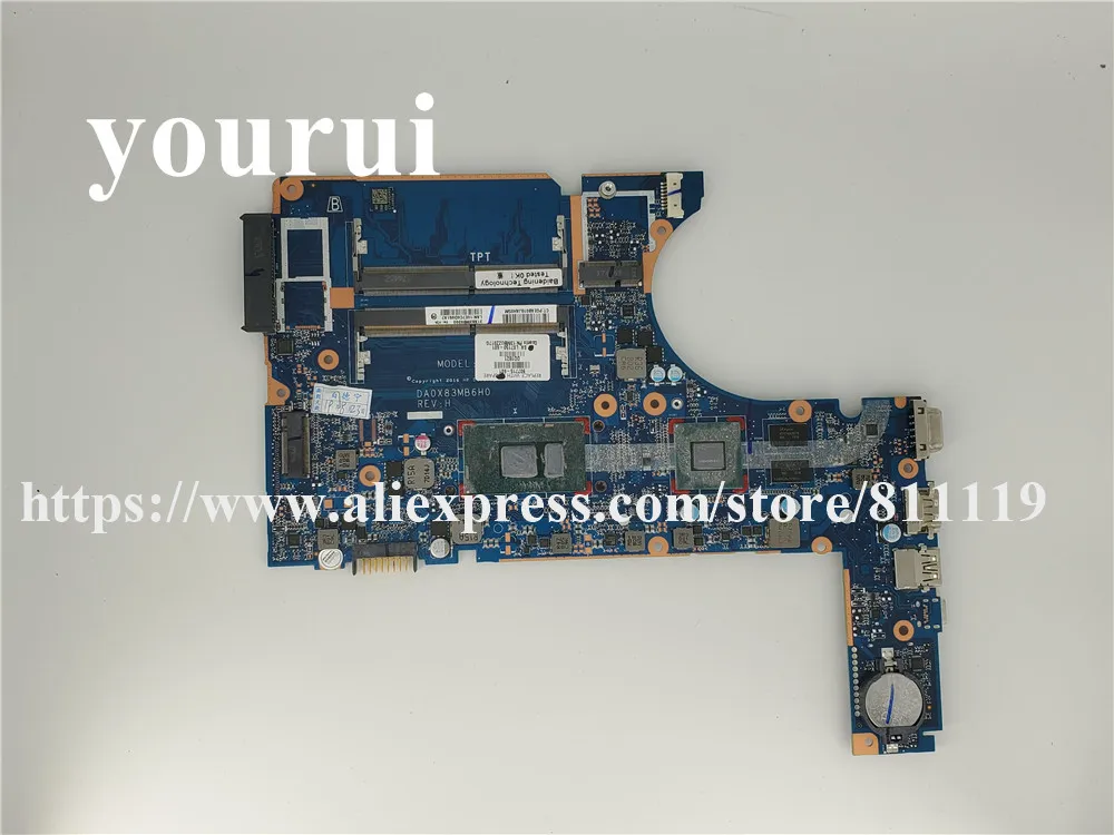 907715-601 907715-001 DA0X83MB6H0 для HP 450 G4 материнская плата ноутбука SR2ZV I7-7500U Geforce 930MX GMA HD 620