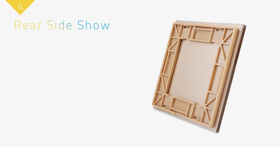 Gang Wall Touch Switch, 80x80mm, Padrão DA UE, Único Vidro, VL-C7-C1-11