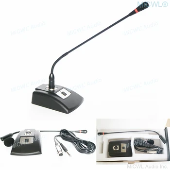 

Flexible Stand Studio Speech Microphone Gooseneck Wired Microphone for Computer PC Desktop Network Live Voice Mic 6.35mm 3.5mm