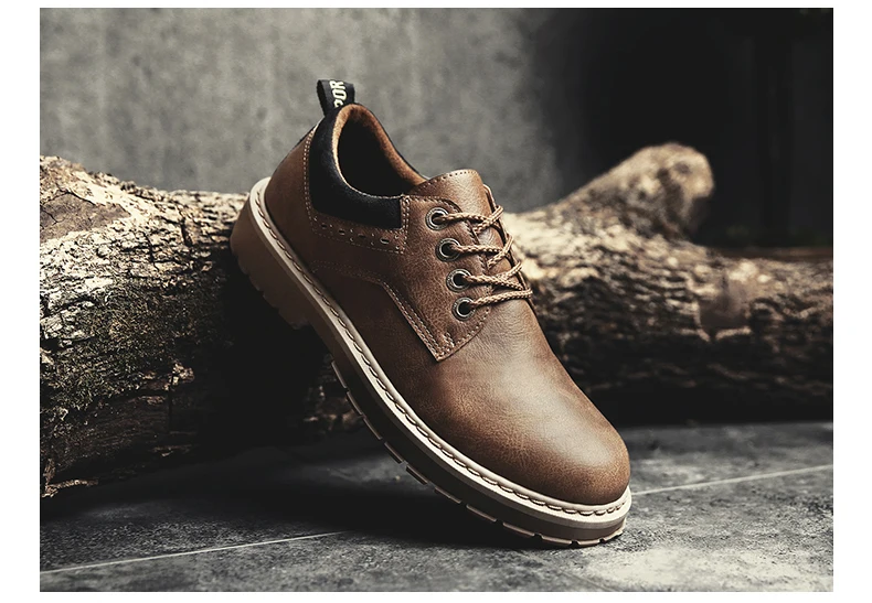 Vintage lace-up oxford leather shoes for men dance party wedding dress shoes genuine leather low-top martins boot outdoor sneakers (18)