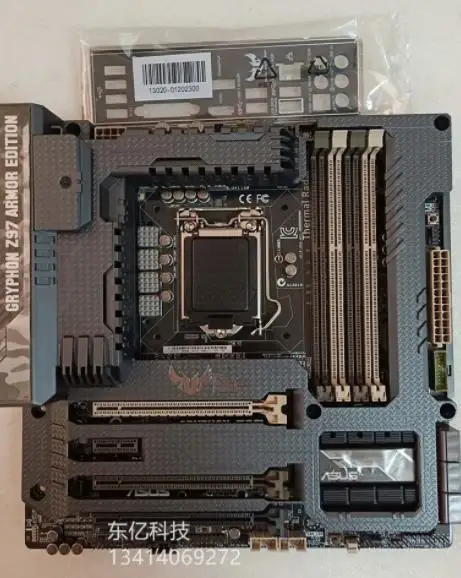 Оригинальная материнская плата ASUS GRYPHON Z97 ARMOR EDITION LGA 1150 DDR3 32 Гб SATA3 USB2.0 USB3.0 HDMI DVI
