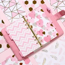 

5pcs A5/A6 Notebook Index Page Spiral Diary Note Book Dividers 6 Holes Loose Leaf Index Labels Planner Agenda Office Accessories