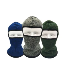 1 шт. зимняя теплая однотонная дышащая Балаклава лицевая маска для мужчин и женщин унисекс уличная маска для катания на лыжах черная маска рот крышка головы