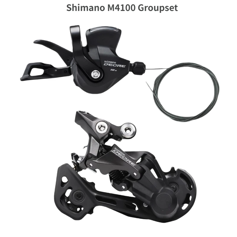 SHIMANO Deore M4100 Groupset SL M4100 Shift Lever + RD M4120 Rear
