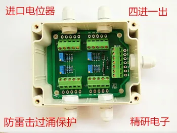 

Junction Box / Weighbridge Junction Box / Load Cell Four in One Out 5 Line 100 Tons Electronic Scale Box
