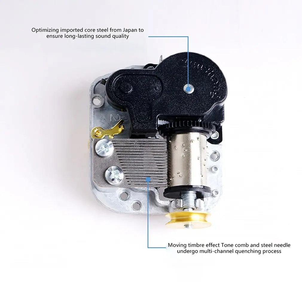 Diy Creative Children'S Gift 4D Wooden Music Box Mechanical Music Box Home Decoration Star Space Ex