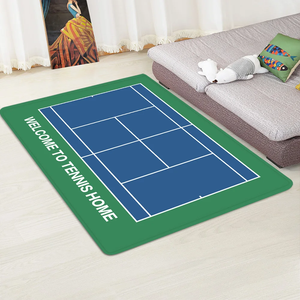 Tennis Court Flannel Non-slip Floor Mats