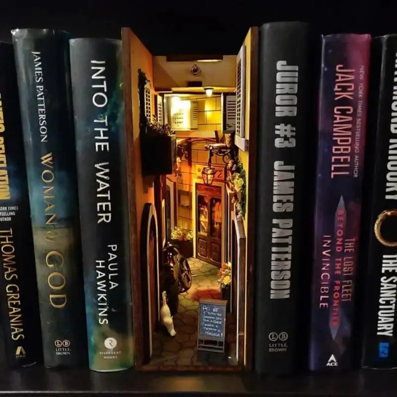 Винтажная книжная полка для книг средневековые вставки наборы украшение