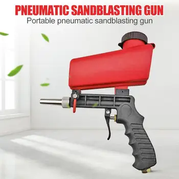 

Portable Gravity Sandblasting Gun Pneumatic Sandblasting Set Rust Blasting Device Small Sand Blasting Machine Power Tool