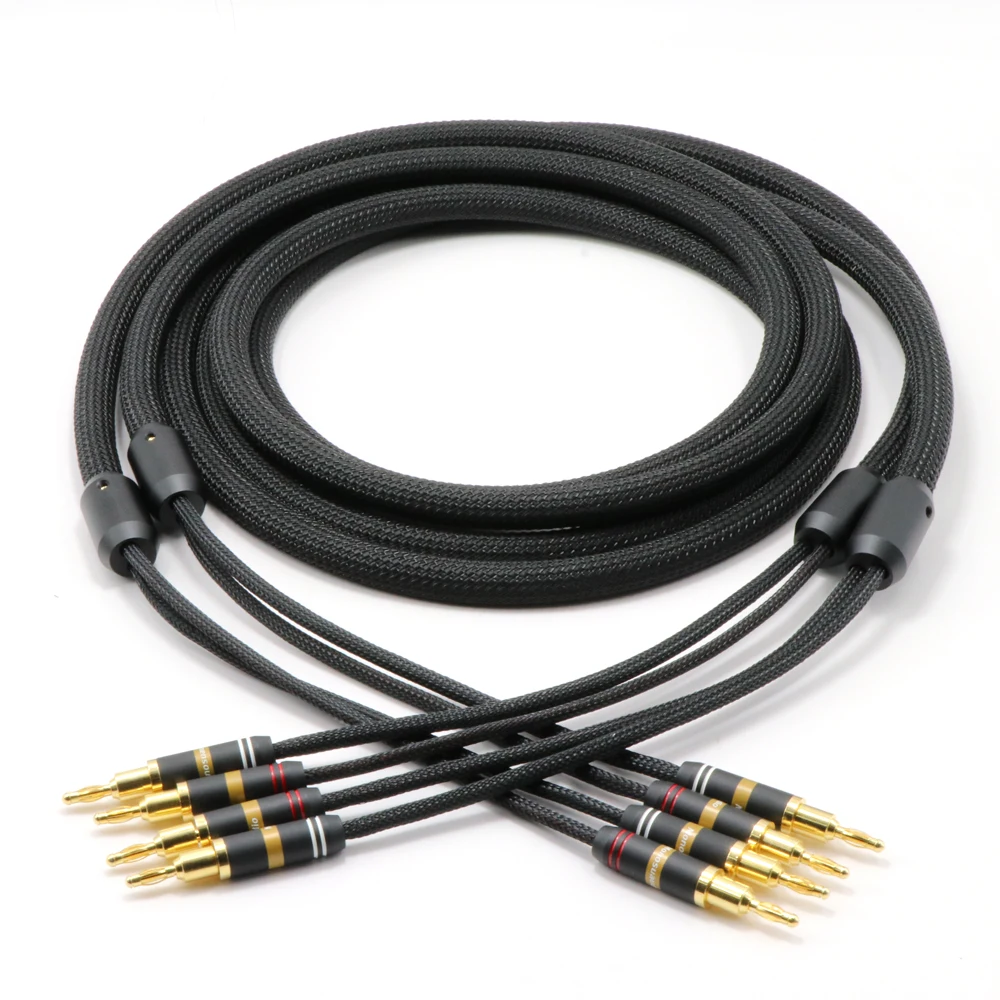 

Monosaudio S801 Hifi Audio OFC Audiophile Speaker Cable, Bi-wire Loudspeaker Cable, Speaker Wire,Audiophile Audio Video Line