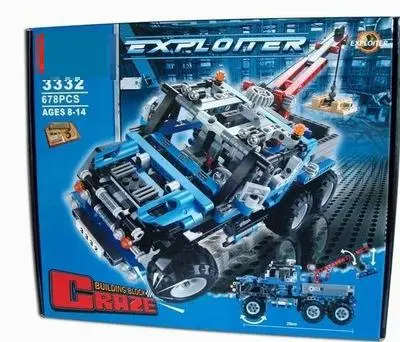

Exploiture Free Shipping Decool 3332 Large 678pcsCrane Model Enlighten Plastic Building Blocks Sets Educational Children Toys