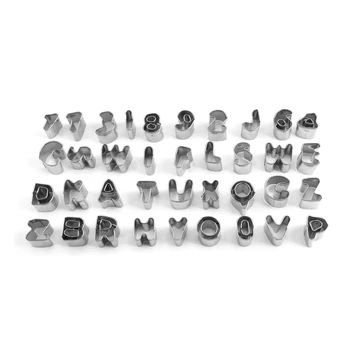 

Alphabet Number Letter Cake Decorating Set Fondant Icing 37 Piece Cutter Mould