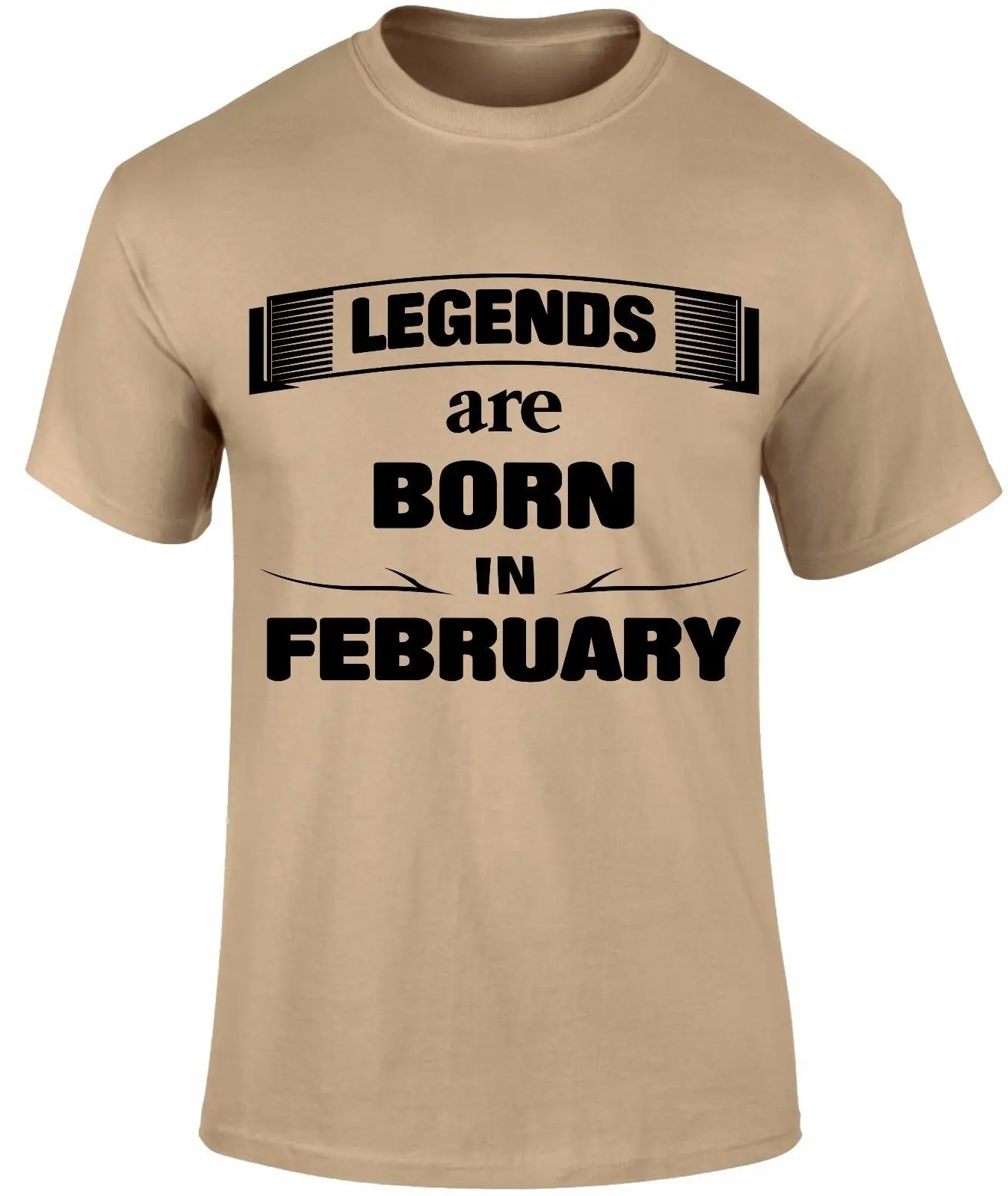 Fashion Men T Shirt Free Shipping Legends Are Born In February Birthday Month Birth Day Slogan Funny Summer T-shirt |