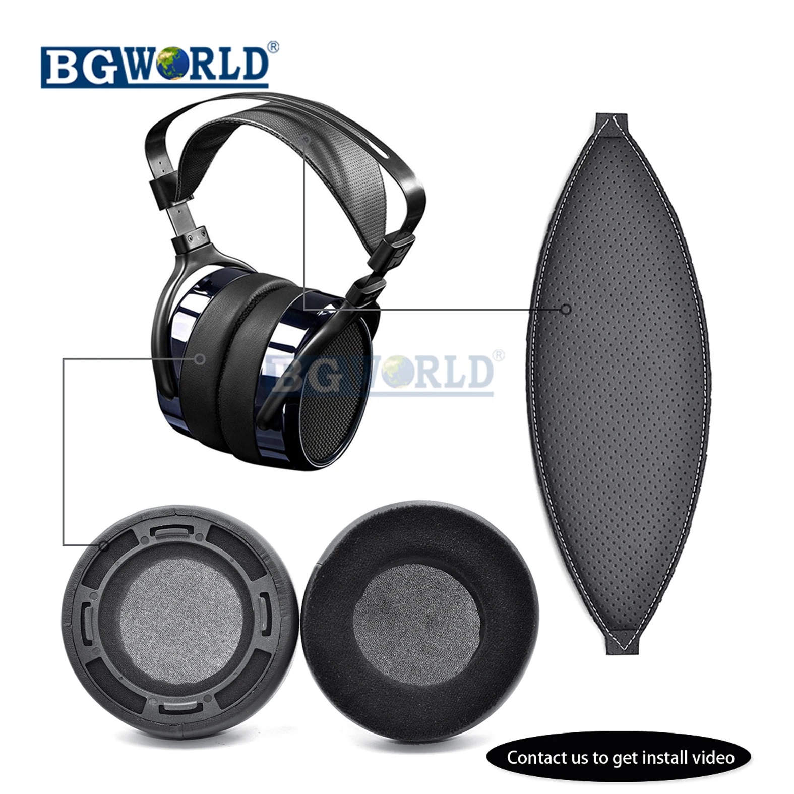 BGWORLD Замена амбушюры для наушников Hifiman HE400 400I 400S HE560 560I HE500 300 350 HE3 5 6 | Электроника