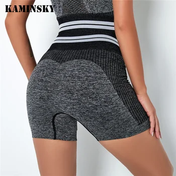 

Kaminsky Women High Waist Workout Shorts Seamless Fitness Short Push Up Fitness Shorts Sport Women Gym Leggings XS-L