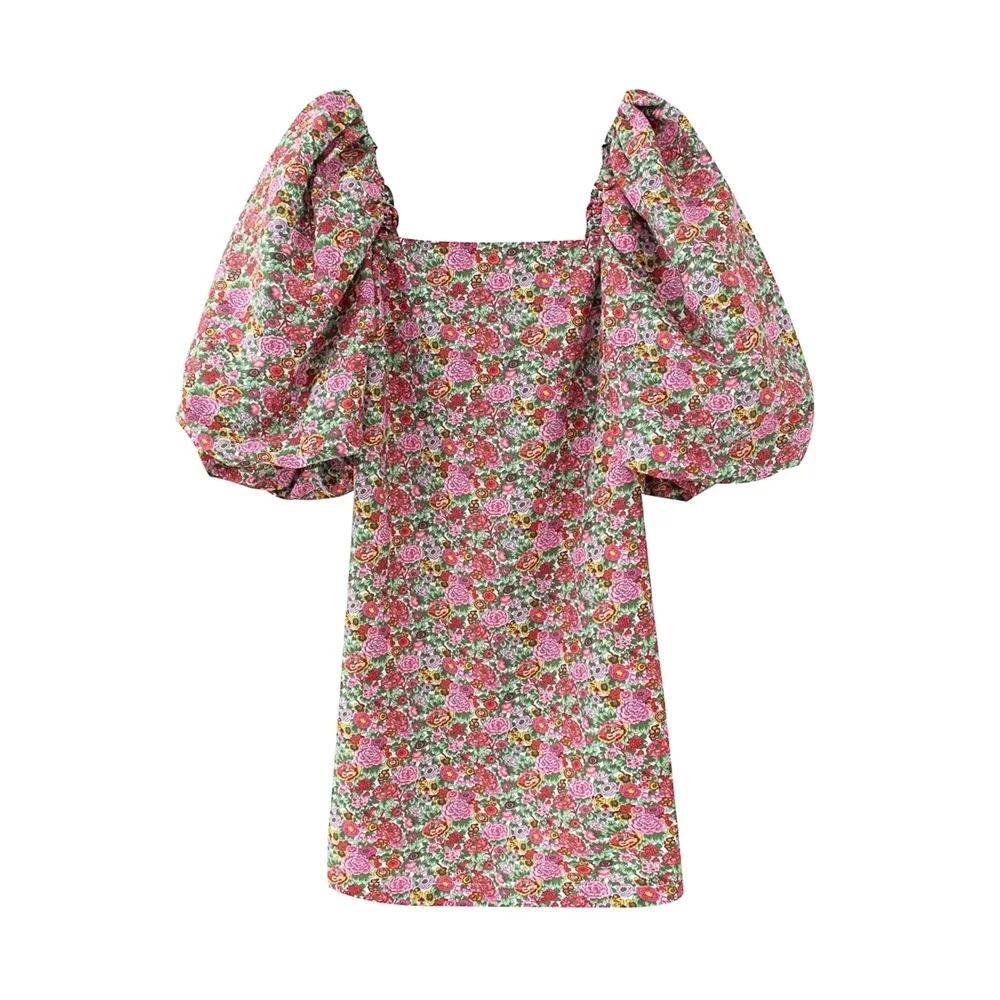 

2020 summer new women's plus size temperament goddess fan clothes skirt small fragrant za floral thin dress
