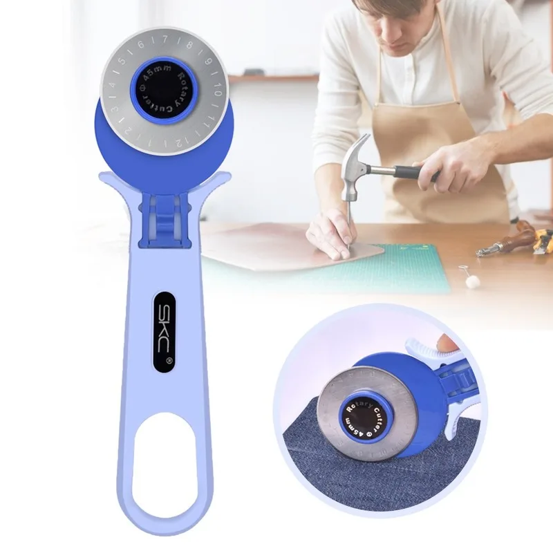 

28MM Rotary Cutter Patchwork Roller Cutter Wheel Round Knife Cloth Knife Leather Craft Fabrics Cutter DIY Sewing Accessories