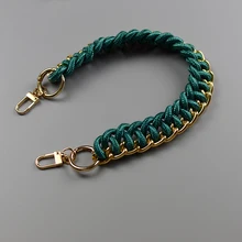 

Brand new design women bag accessories lady Strap for bags grils Wristlets bag chain 40cm short Bag handles high quality strap