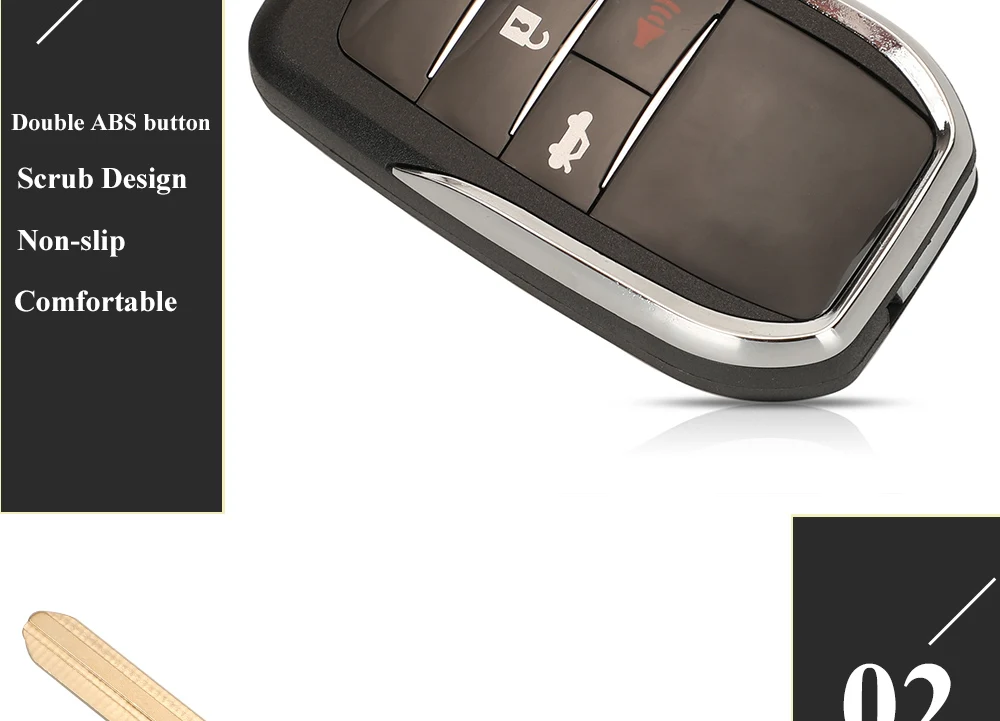 Keyforkess 10pcs aggiorna la custodia chiave dell'automobile a distanza per Toyota TOYOTA Reiz Corolla Camry RAV4 Prius 2/3/4 pulsante modificato Flip Key Shell - H8b798165cec44012a18fe2f9c18bbe0eT