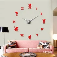 Manufacturers Direct Wholesale Creative Eva Fun Digital Wall Clock DIY Clock Wall Clock with Packaging