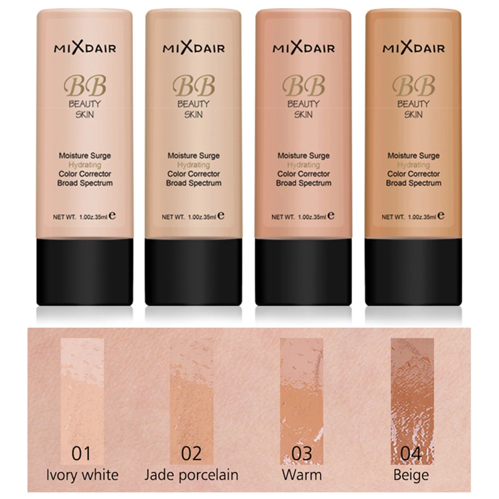 Face Foundation BB Cream Women Girl Makeup Base Natural Full Coverage Moisturizing Whitening Concealer Beauty Cosmetic