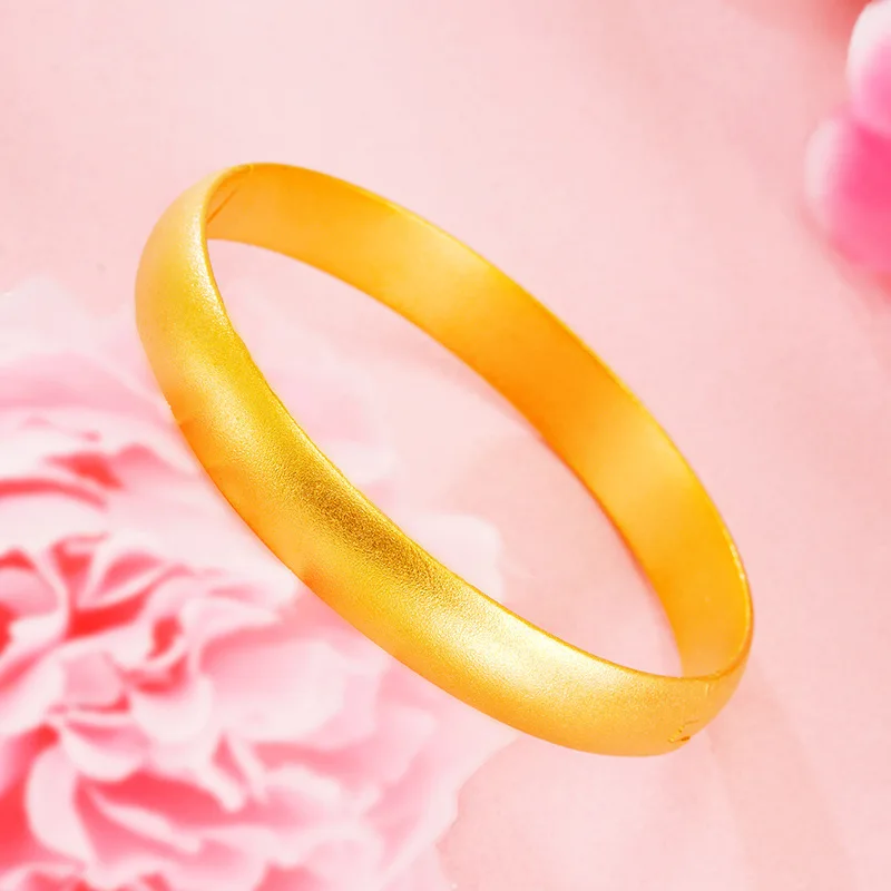 

Fashion gold-plated buckle design golden bracelet, women's wedding engagement jewelry, simple female bracelet jewelry gift