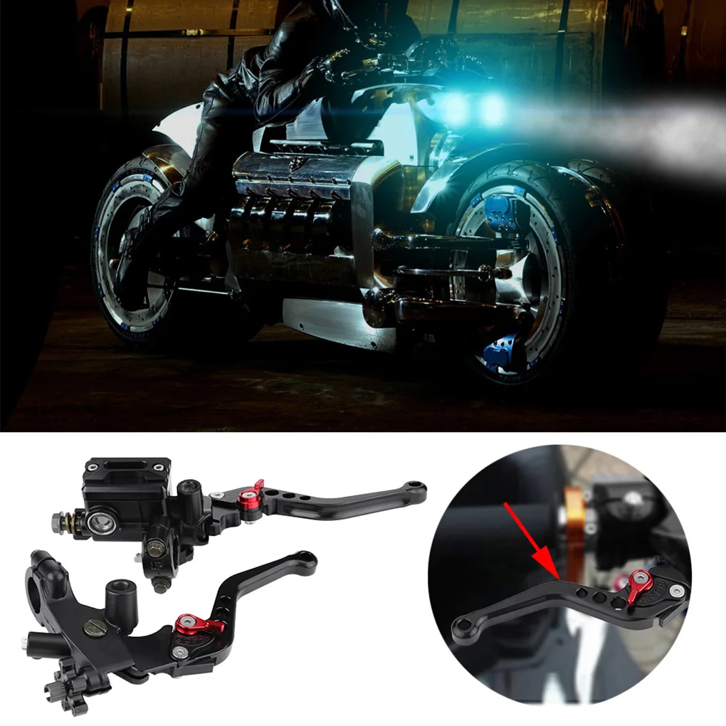 1 пара, запасные части для Honda Yamaha тормозной цилиндр сцепления Рычаг мотоцикла Гидравлический Главный цилиндр 7/8 дюймов 12,7 мм фрезерный станок с ЧПУ