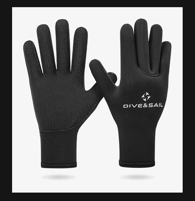 Description Picture 4 of itemWater Gloves, 3mm & 5mm Neoprene Five Finger Warm Wetsuit Winter Gloves for Scuba Diving Snorkeling Paddling Surfing  Kayaking