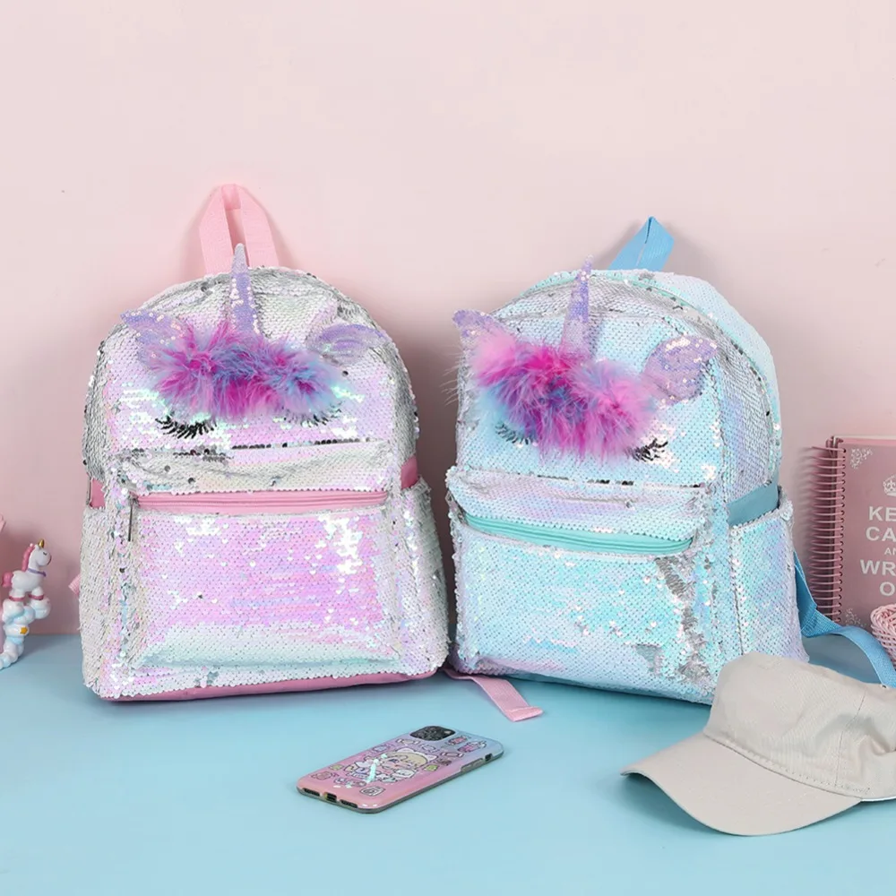 [New Arrival] Dazzling Sequin Unicorn Backpack