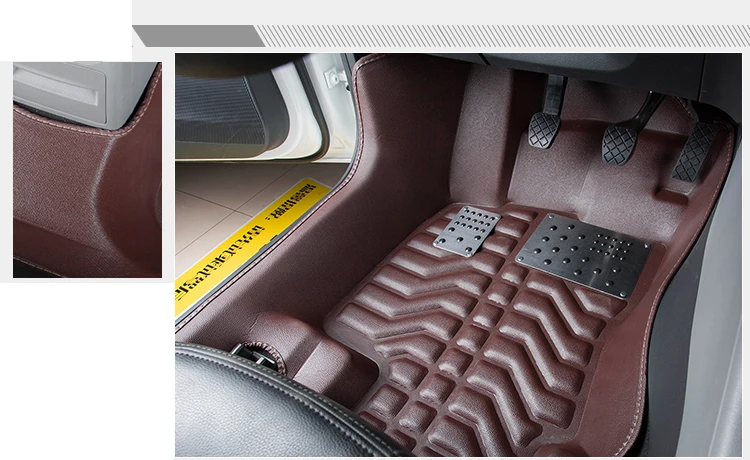 Волокна кожаные автомобильные коврики для skoda octavia 2005- 2013 2012 2011 2010 2009 2008 2007