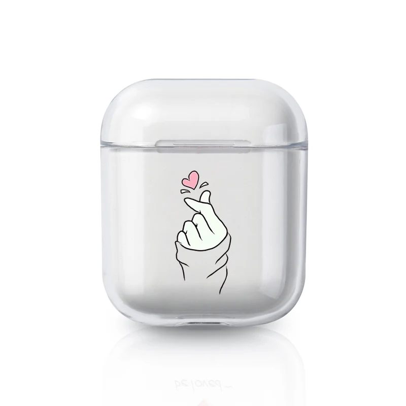051 Мультяшный силиконовый чехол для Airpods 2 1, чехол, прозрачный, TPU, аксессуары для наушников, Air Pods, Apple, защитный чехол для наушников - Цвет: 051